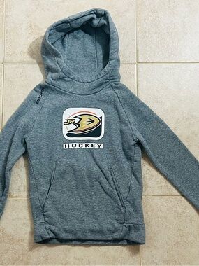 Bauer Jr. Hockey Grey Hoodie (Anaheim Jr. Ducks)
